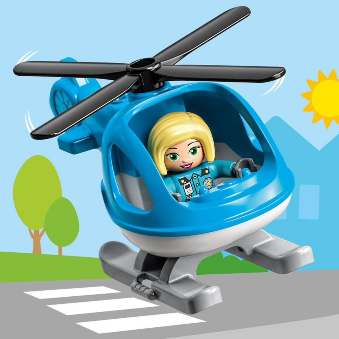 Lego Duplo Kurtarma Polis Merkezi ve Helikopter-10959