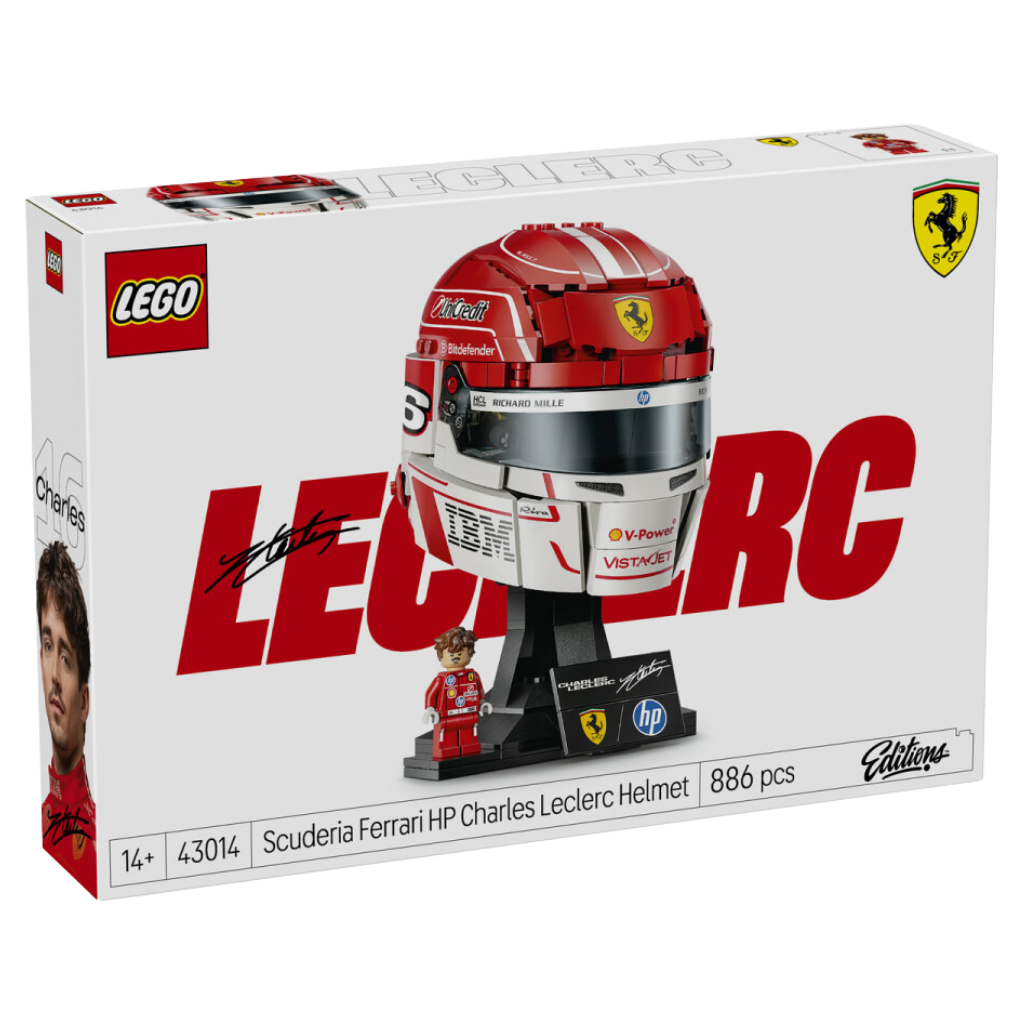 Lego Editions Scuderia Ferrari HP Charles Leclerc Kaskı 43014