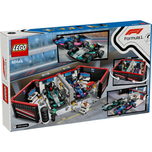 Lego City F1 Garaj AMG ve Alpine 60444
