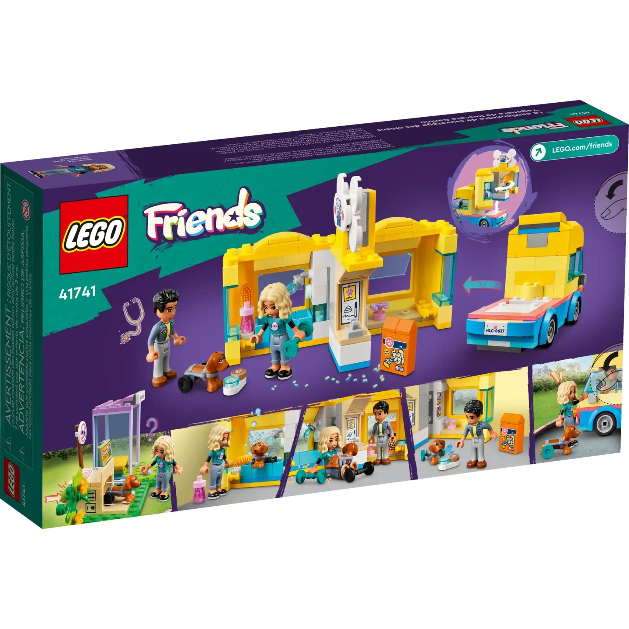 Lego Friends Köpek Kurtarma Minibüsü 41741  6yaş+ (300 parça)