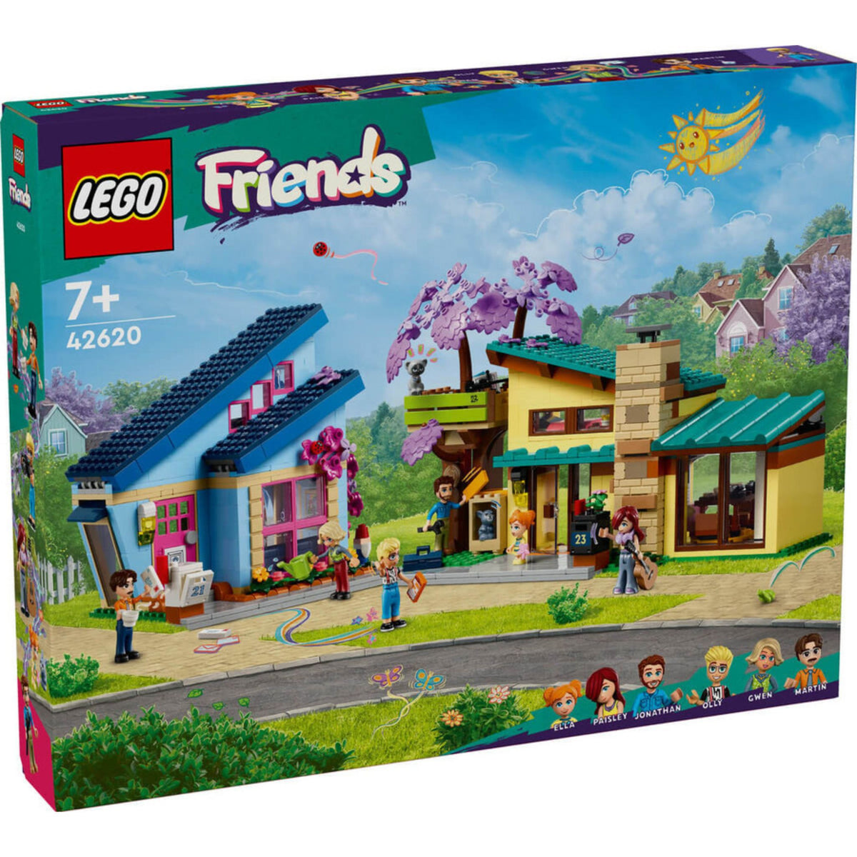 Lego Friends Olly Ve Paisley'nin Aile Evleri 42620