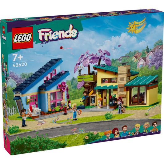Lego Friends Olly Ve Paisley'nin Aile Evleri 42620
