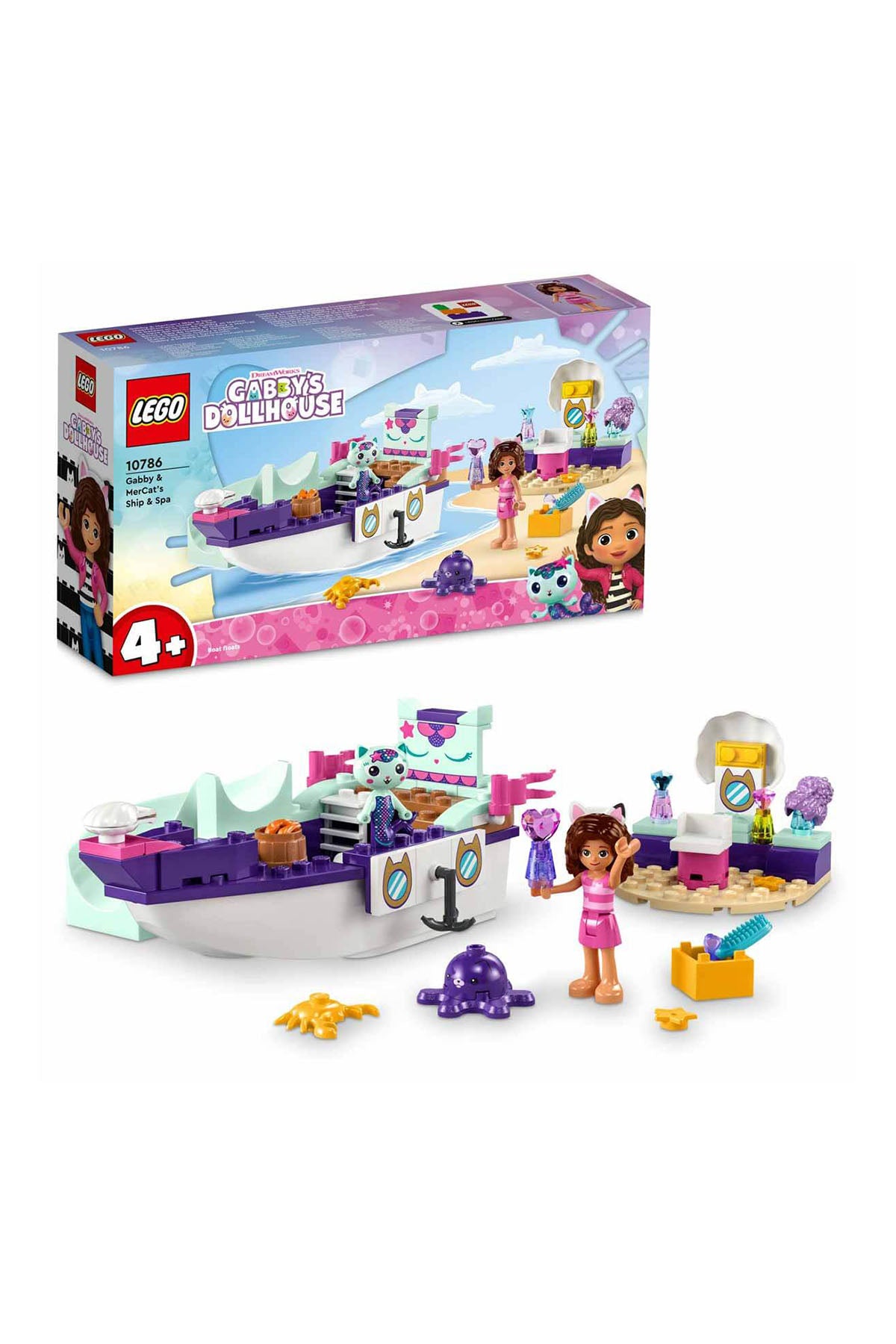 Lego Gabby ve Süslü Kedi’nin Gemisi ve Spa - 10786