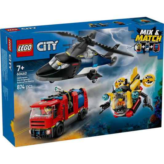 Lego City Helikopter, İtfaiye ve Denizaltı 60462