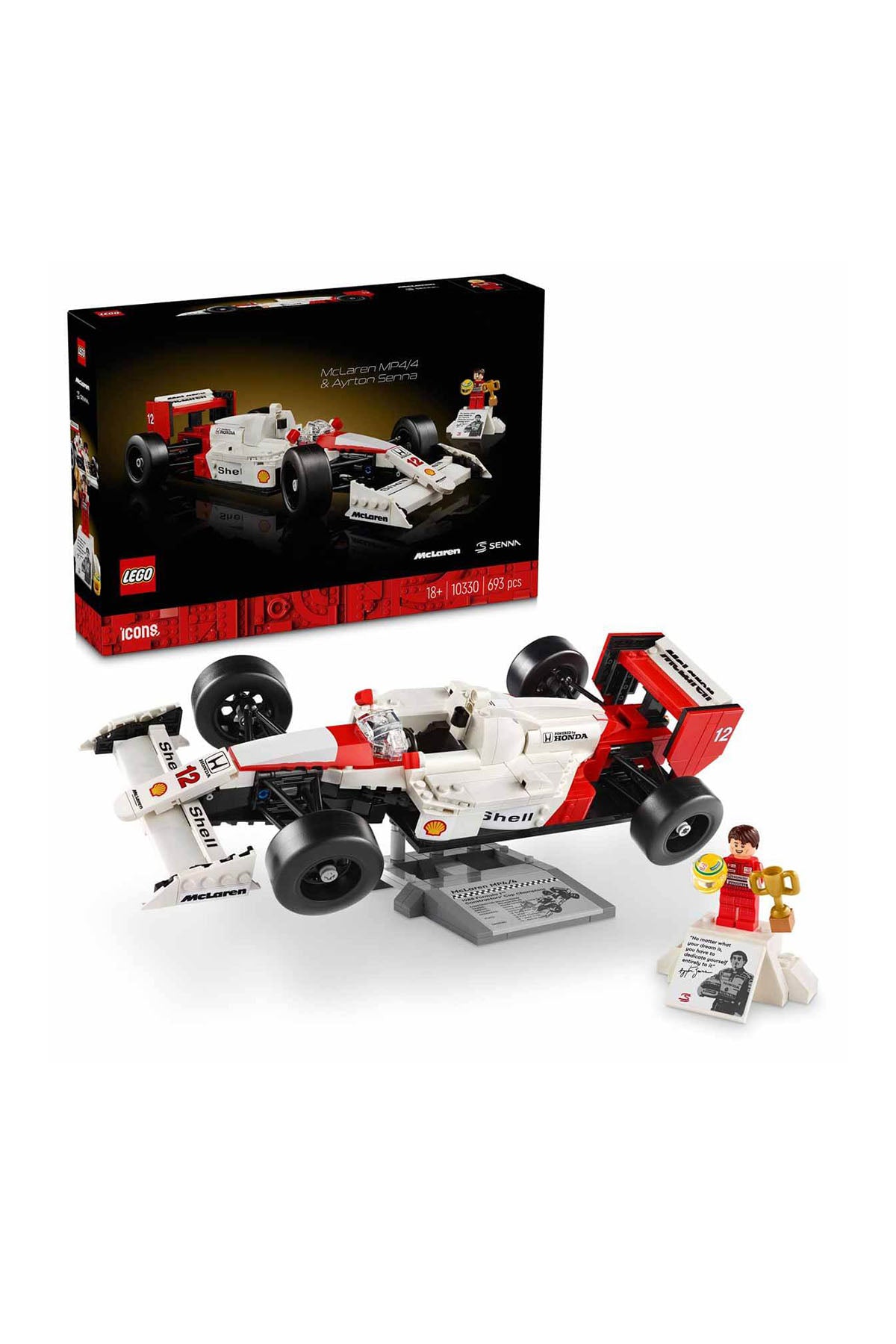 Lego Icons McLaren MP4/4 ve Ayrton Senna Seti - 10330