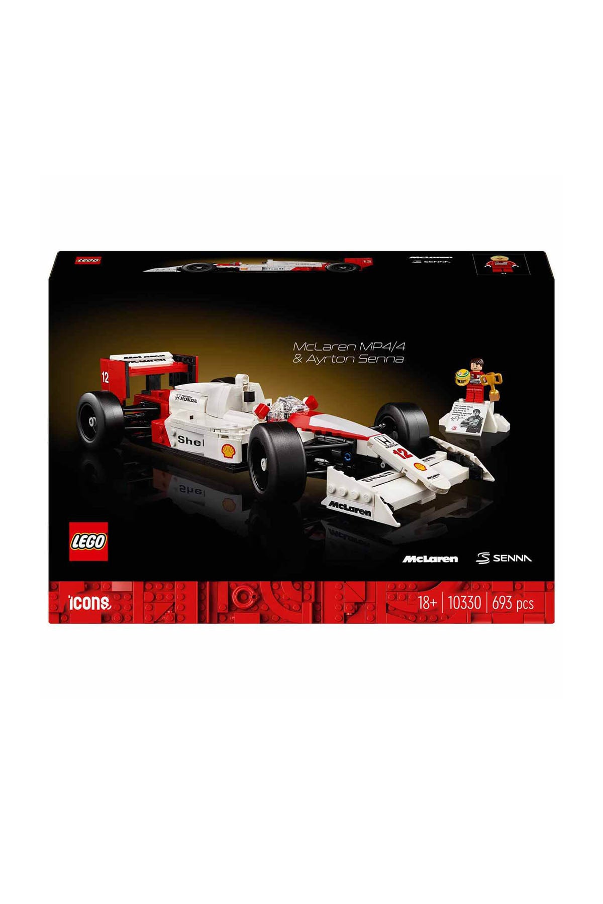 Lego Icons McLaren MP4/4 ve Ayrton Senna Seti - 10330