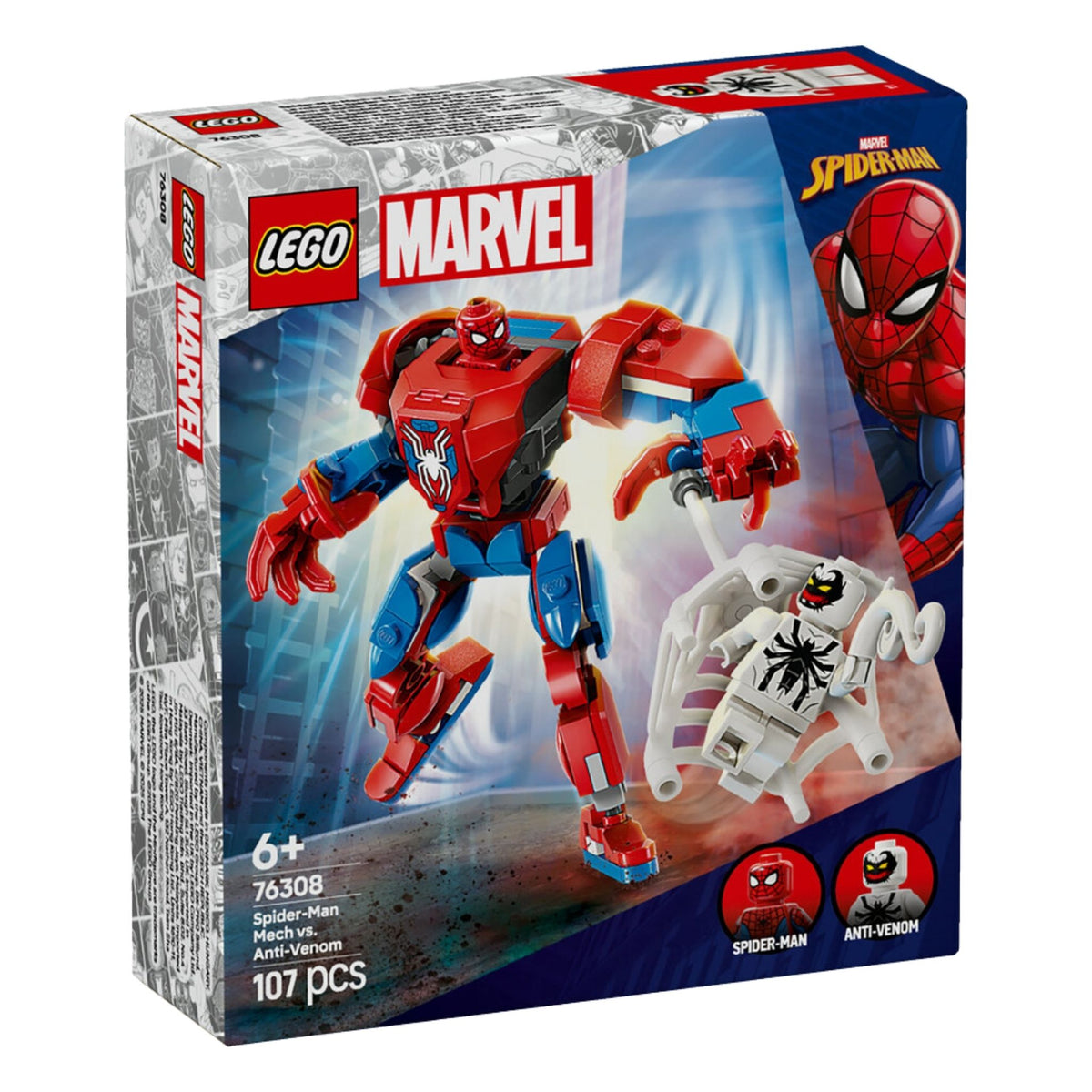 Lego Marvel Örümcek Adam Robotu, Anti Venom’a Karşı İnşa Edilebilen Oyuncak Figür Seti 76308