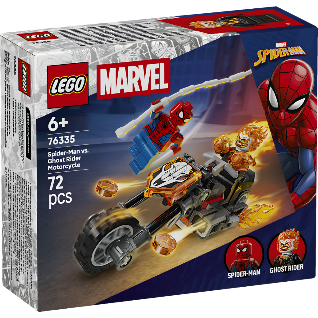 Lego Marvel Örümcek Adam ve Ghost Rider Motosikleti 76335
