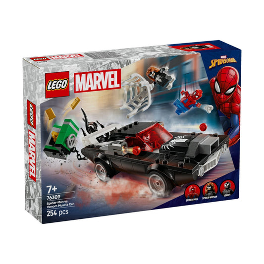 Lego Marvel Örümcek Adam, Venom Arabasına Karşı İnşa Edilebilen Oyuncak Araç Seti 76309
