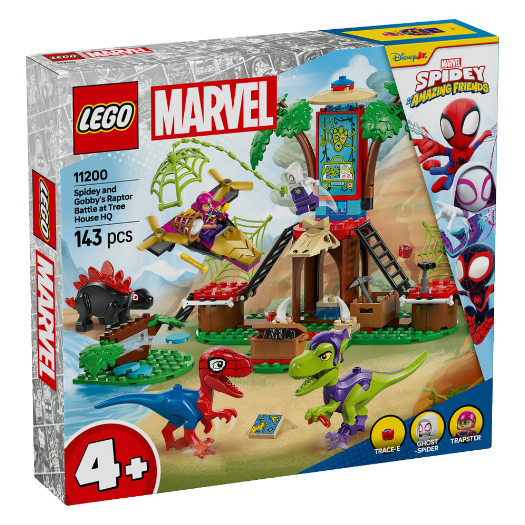 Lego Marvel Spidey ve İnanılmaz Arkadaşları Ağaç Ev Karargahında Spidey ve Gobby'nin Raptor Savaşı 11200