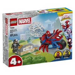 Lego Marvel Spidey ve İnanılmaz Arkadaşları Motosikletli Spidey Rhino Ya Karşı 11206