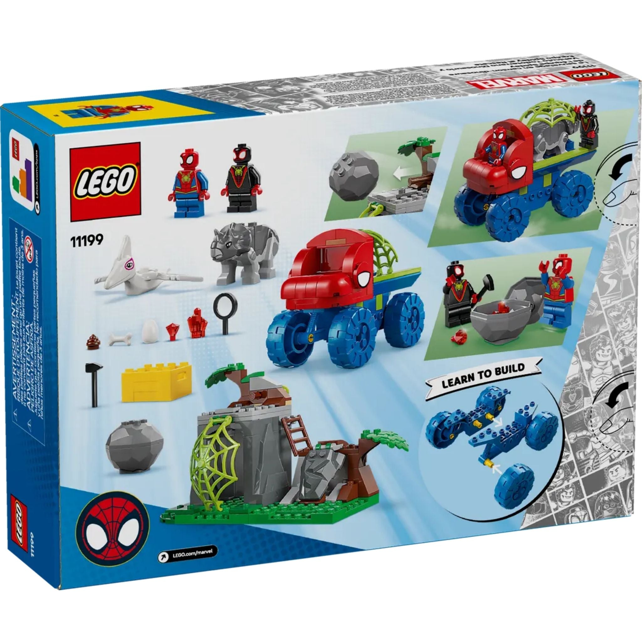 Lego Marvel Spidey ve İnanılmaz Arkadaşları Spidey Ekibi Dinozor Kamyonlu Kurtarma 11199