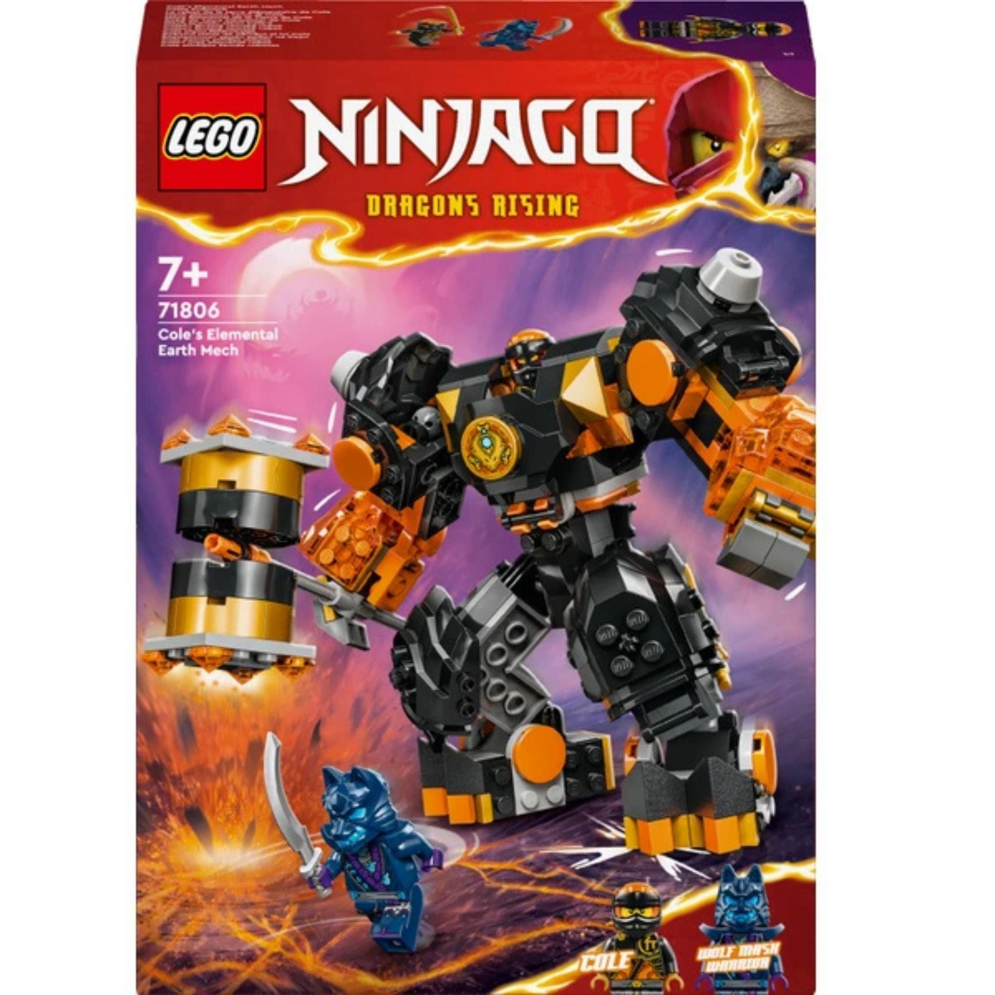 Lego Ninjago Cole Un Toprak Elementi Robotu 71806