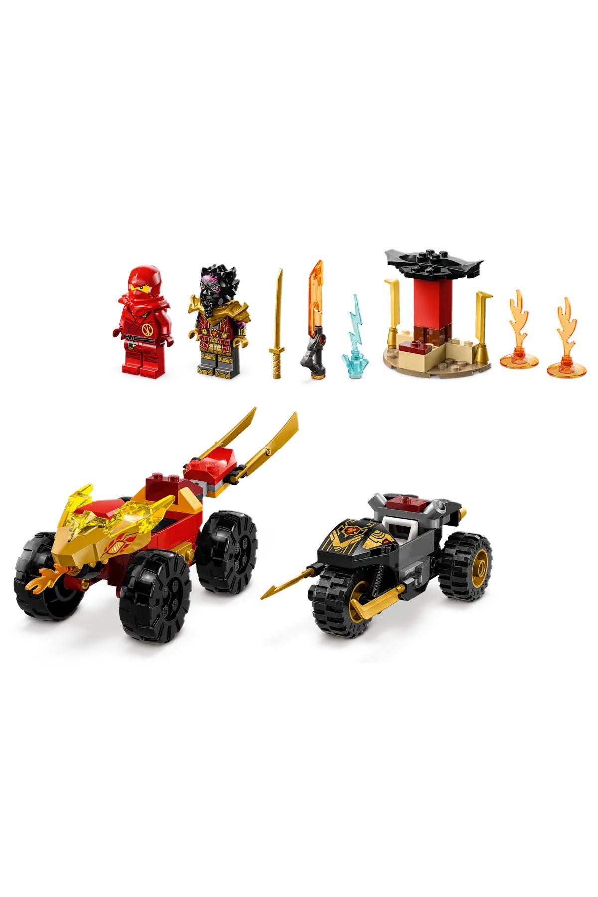 Lego Ninjago Kai ve Ras'ın Araba ve Motosiklet Savaşı - 71789