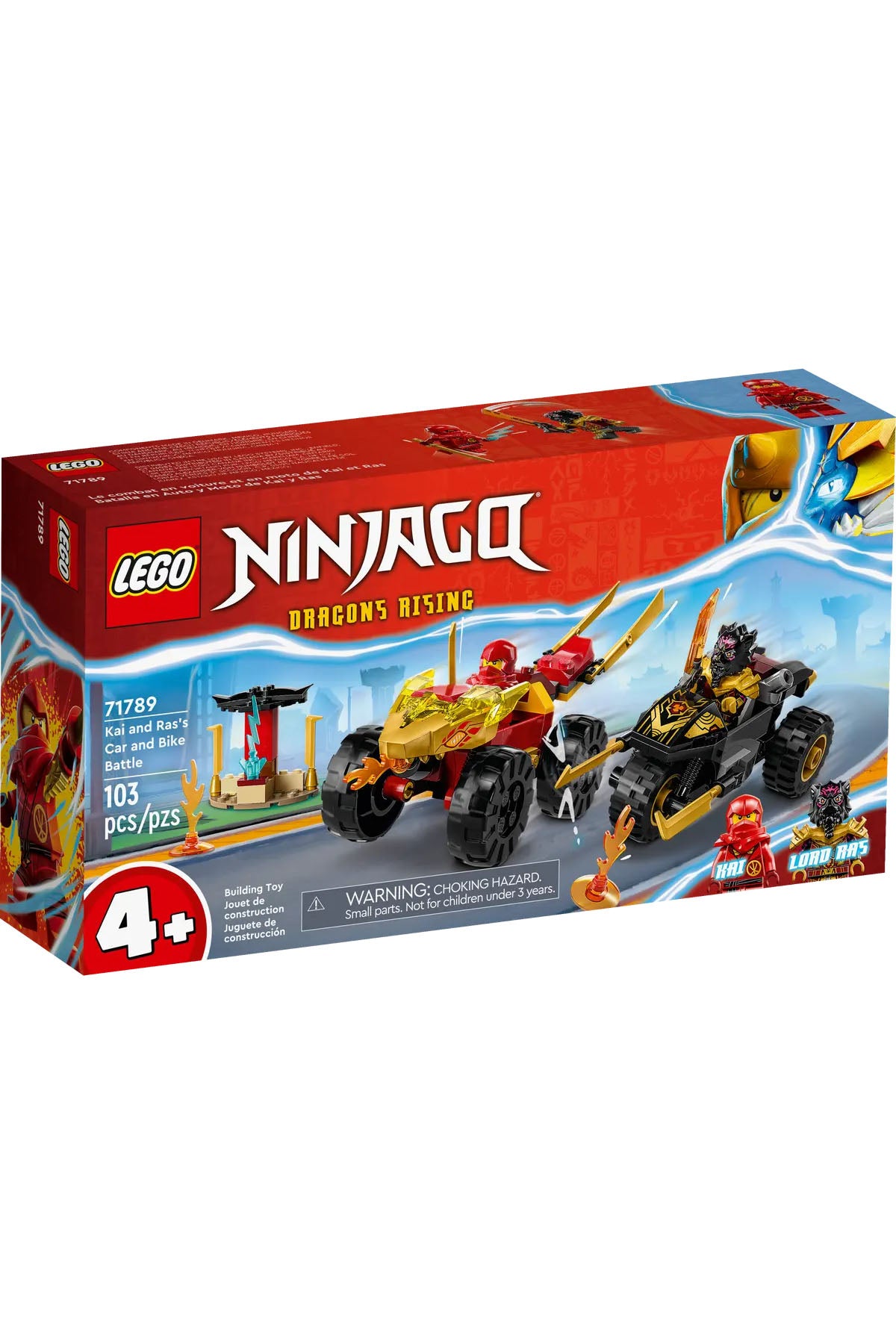 Lego Ninjago Kai ve Ras'ın Araba ve Motosiklet Savaşı - 71789