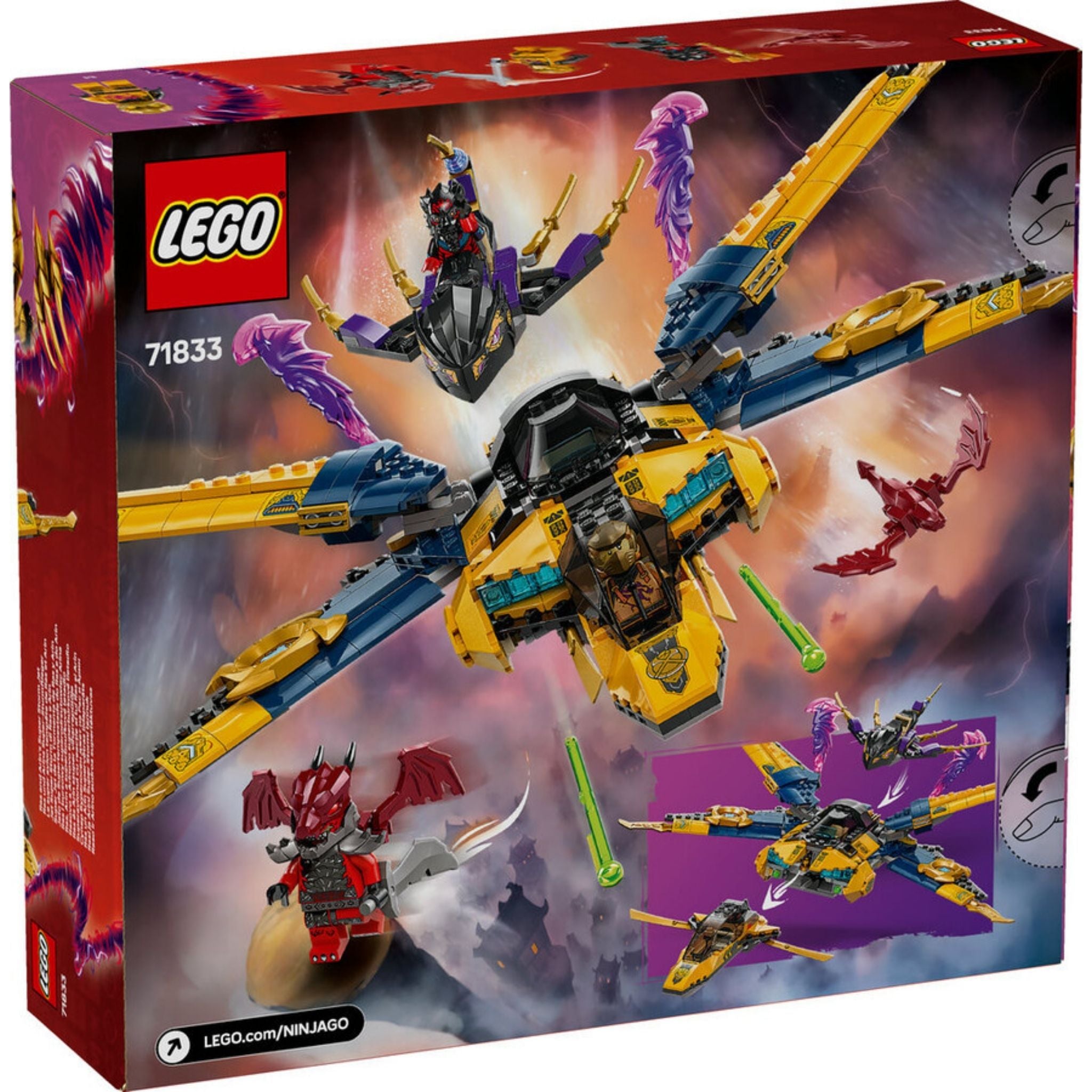 Lego Ninjago Ras ve Arin'in Süper Fırtına Jeti Oyuncağı 71833