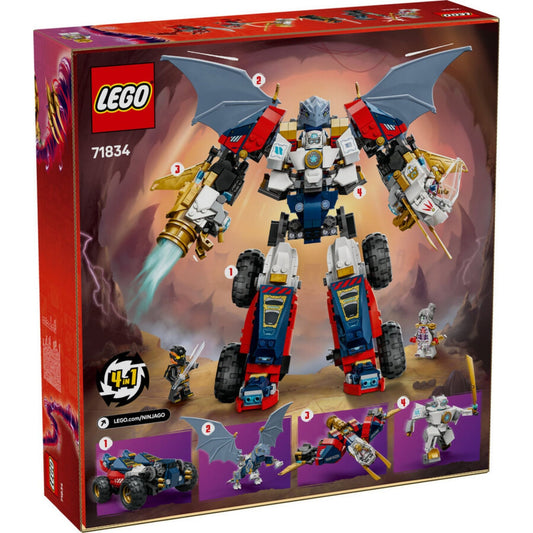 Lego Ninjago Zane'nin Ultra Kombo Mechi 4'ü 1 Arada 71834