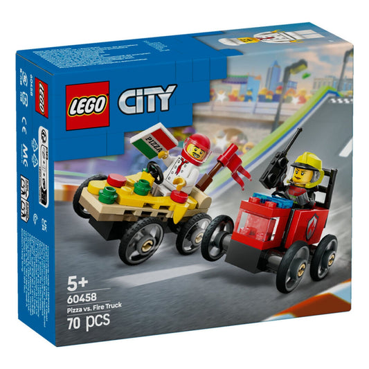 Lego City Pizza, İtfaiye ve Yarış Arabası 60458