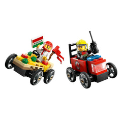 Lego City Pizza, İtfaiye ve Yarış Arabası 60458