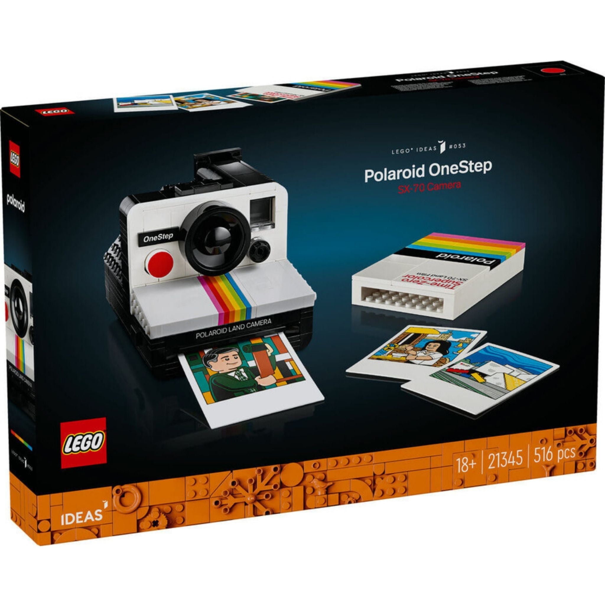 Lego Polaroid OneStep Sx-70 Kamera 21345 Yapım Seti 516 Parça