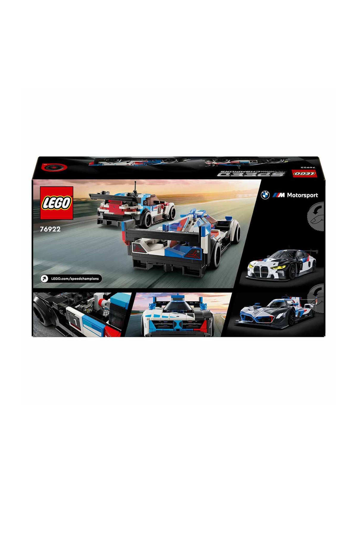 Lego Speed Champions BMW M4 GT3 ve BMW M Hybrid V8 Yarış Arabaları - 76922