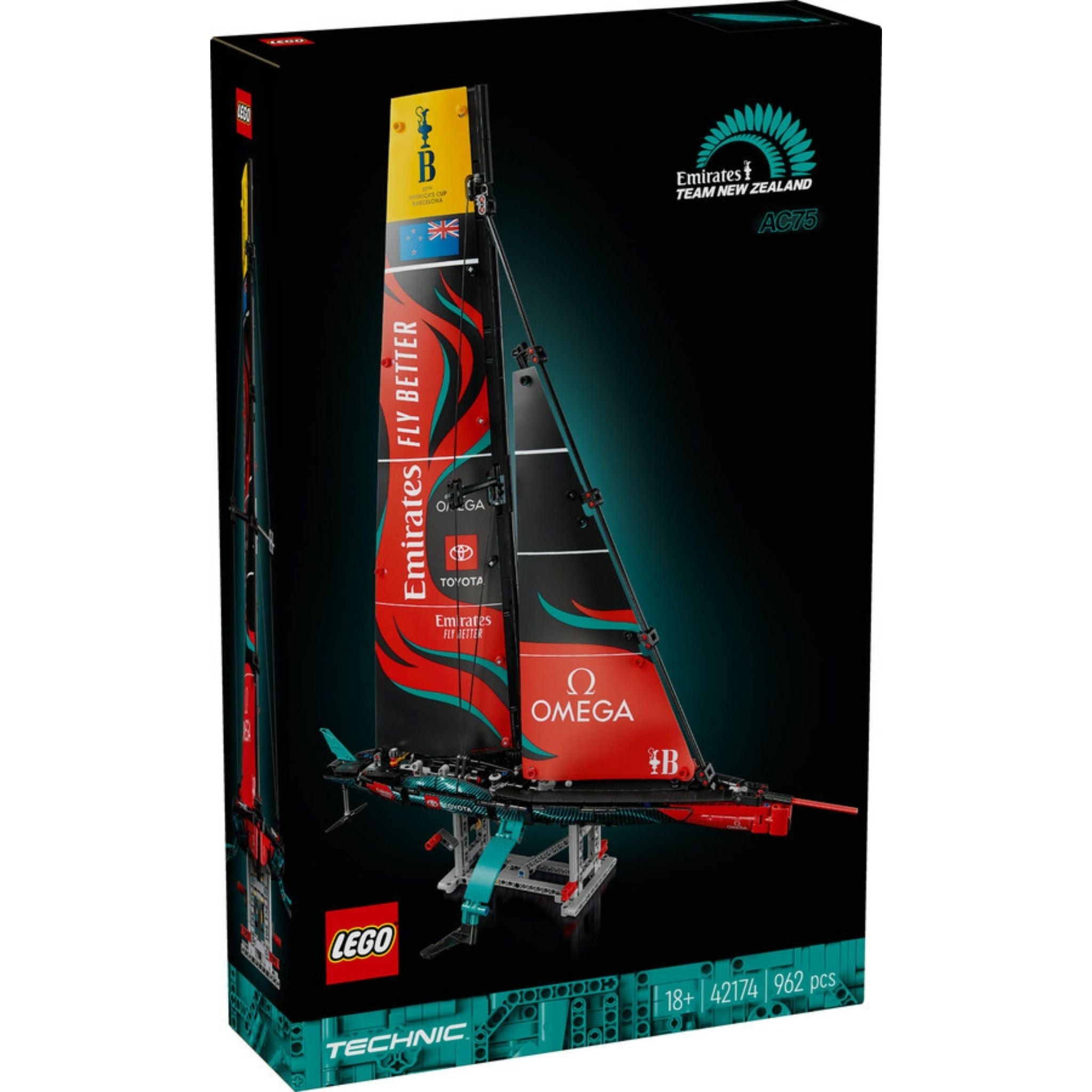 Lego Technic Emirates Team 962 parça New Zealand Ac75 Yat 42174