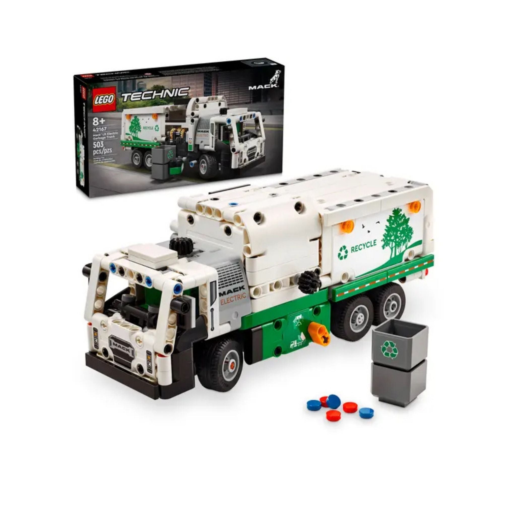 Lego Technic Mack LR Electric Çöp Kamyonu 42167