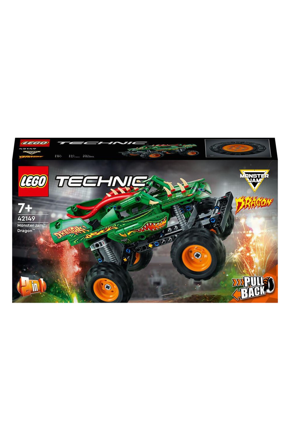 Lego Technic Monster Jam Dragon 42149