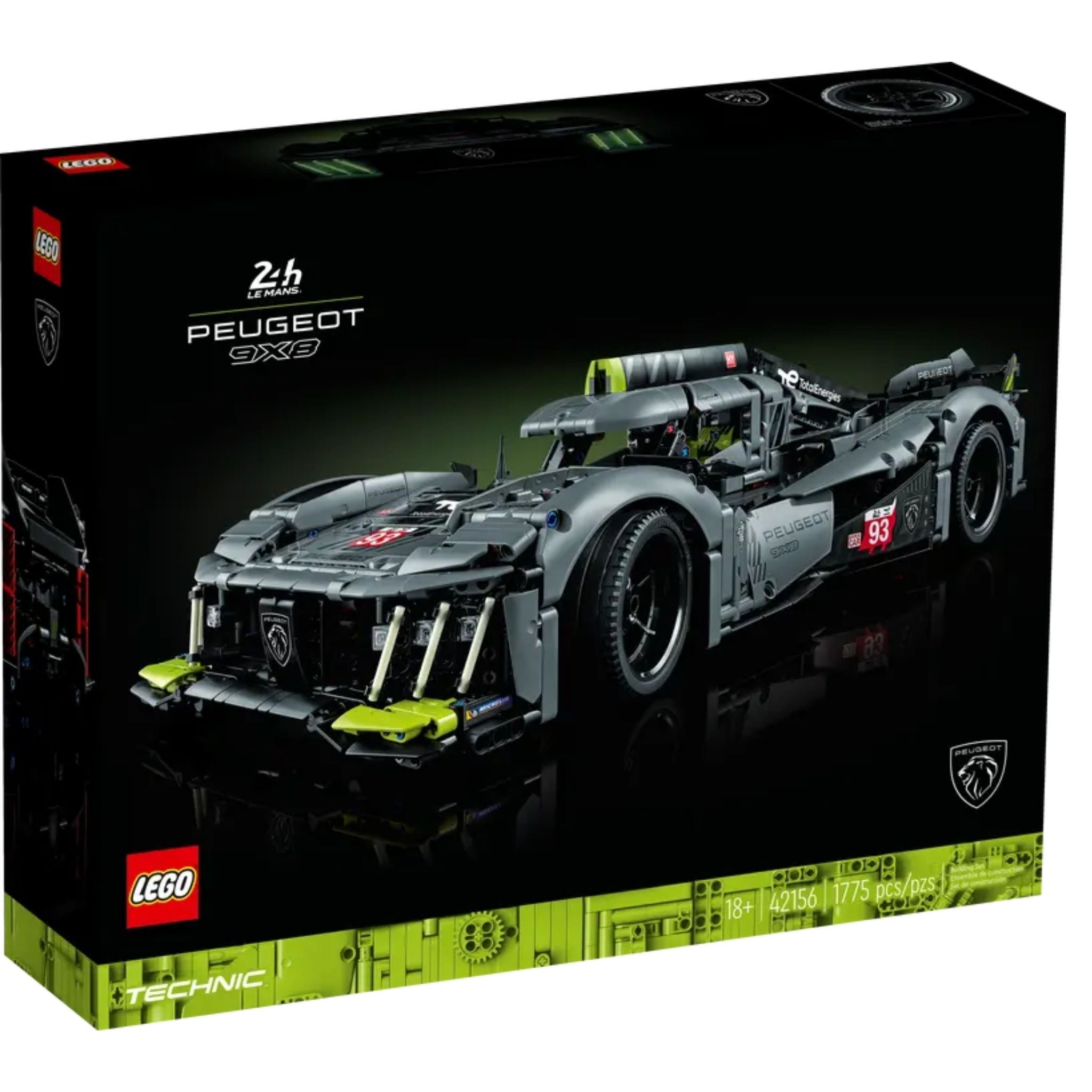 Lego Technic Peugeot 9x8 24h Le Mans Hybrid Hypercar 42156