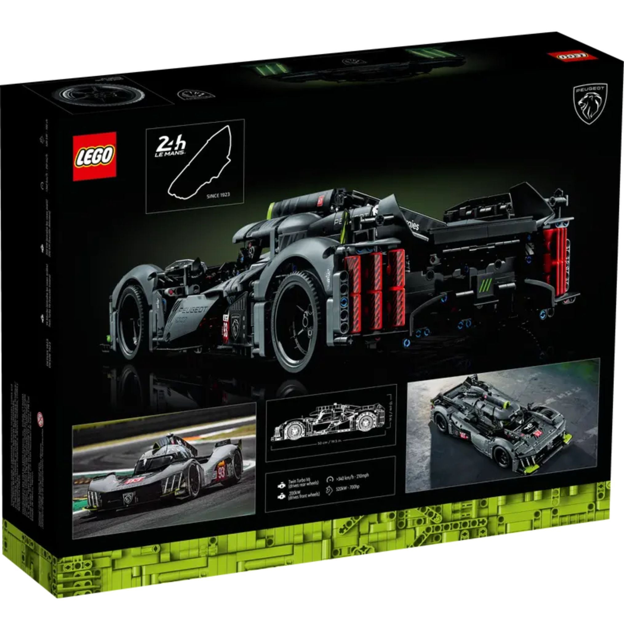 Lego Technic Peugeot 9X8 24H Le Mans Hybrid Hypercar  42156