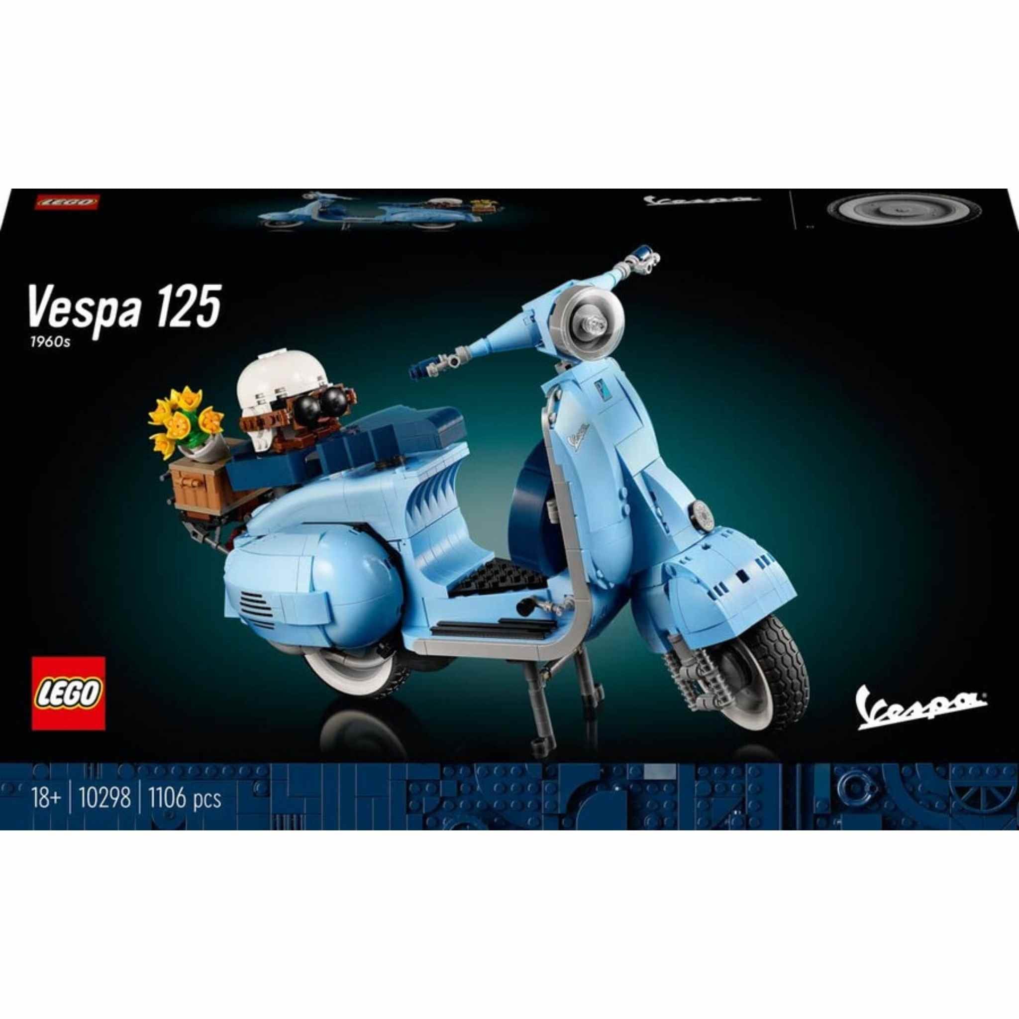 Lego Vespa 125 10298 Yapım Seti 1107 Parça