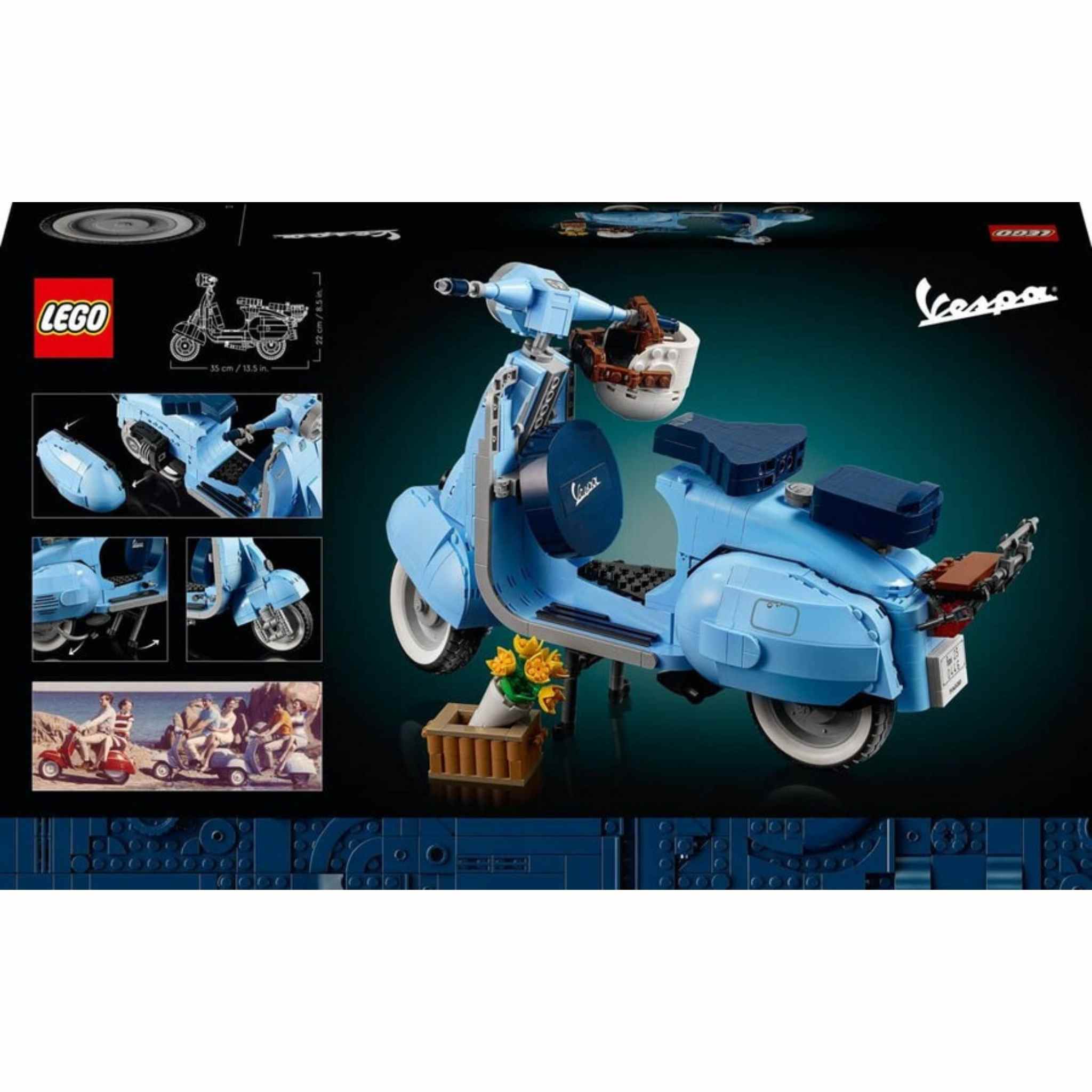 Lego Vespa 125 10298 Yapım Seti 1107 Parça