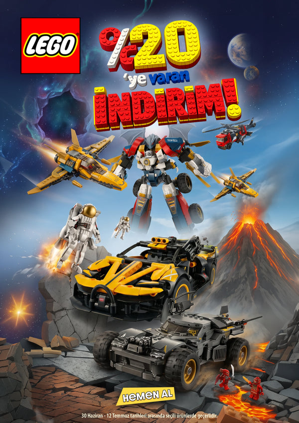 Lego %20 İNDİRİM Lego Ürünlerinde %20'ye varan indirim sizleri bekliyor. Bu Fırsatı Kaçırmayın. Hemen Keşfet