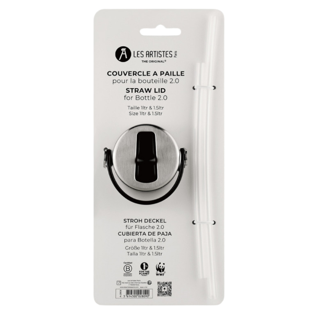 Les Artistes Paris Çelik Termos 1000ml İçin Kapak Ve Yedek Pipet