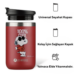 Les Artistes Paris Isı Yalıtımlı Çelik Termos Mug 350ml Cool Snoopy