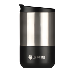 Les Artistes Paris Isı Yalıtımlı Çelik Termos Mug 350ml Split Black