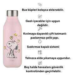 Les Artistes Paris Isı Yalıtımlı Çelik Termos 500ml Enjoy Snoopy