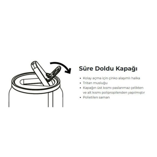 Les Artistes Paris Isı Yalıtımlı Kutu Çelik Termos 280ml Minecraft Gamer