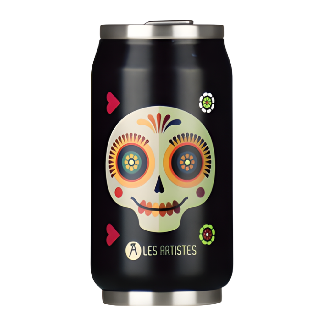 Les Artistes Paris Isı Yalıtımlı Kutu Çelik Termos 280ml Sugar Skull