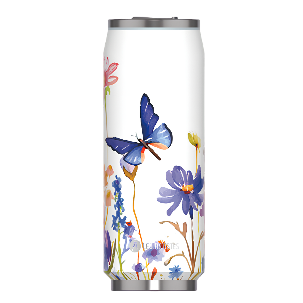 Les Artistes Paris Isı Yalıtımlı Kutu Çelik Termos 500ml Floral Butterfly