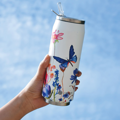 Les Artistes Paris Isı Yalıtımlı Kutu Çelik Termos 500ml Floral Butterfly