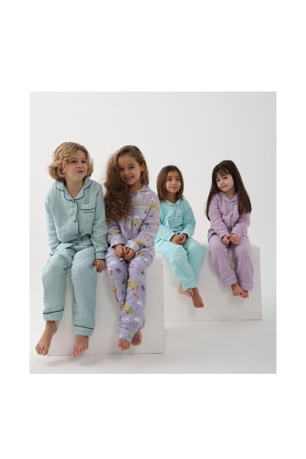 Let's Be Friends Organik Muslin Pijama Takımı