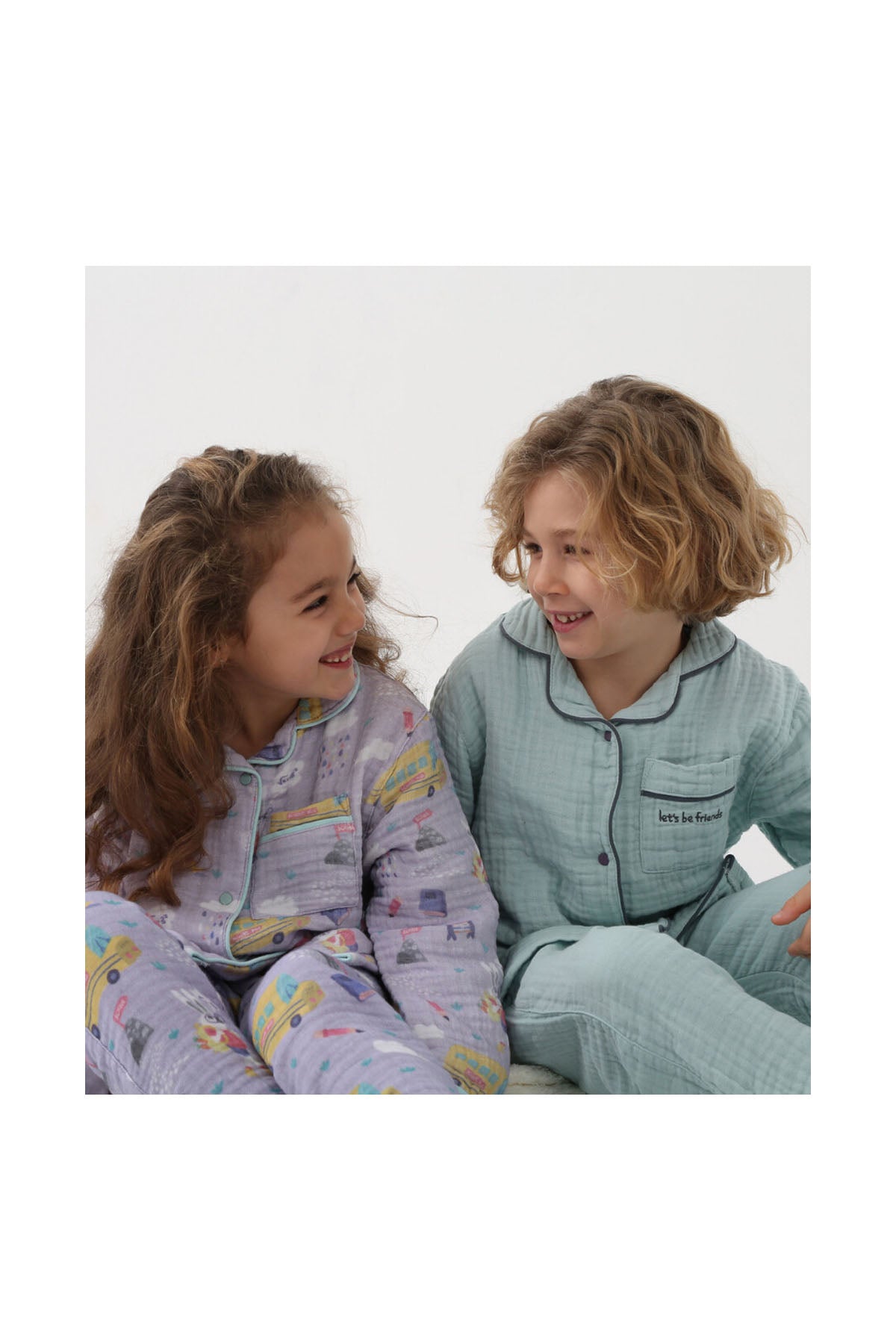 Let's Be Friends Organik Muslin Pijama Takımı