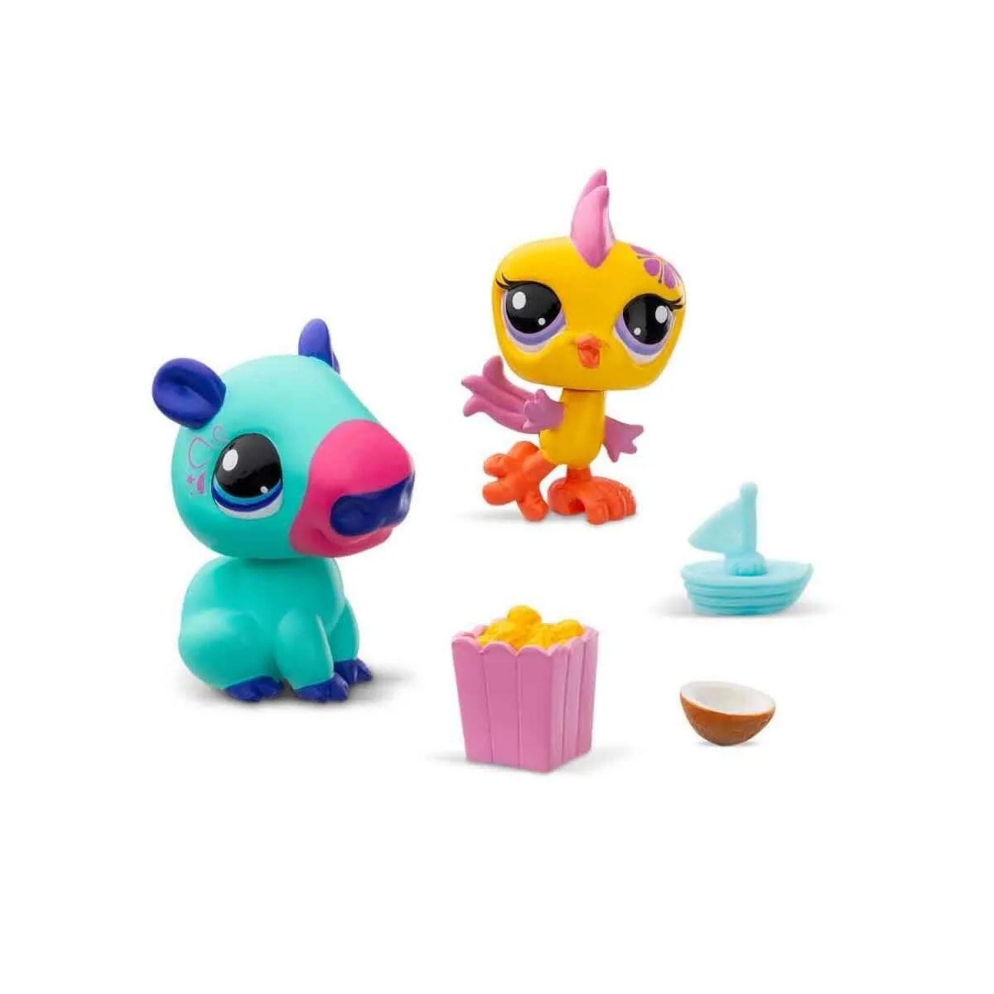 Littlest Pet Shop Minişler 2'i Figür Seti Kapibara Ve Kuş