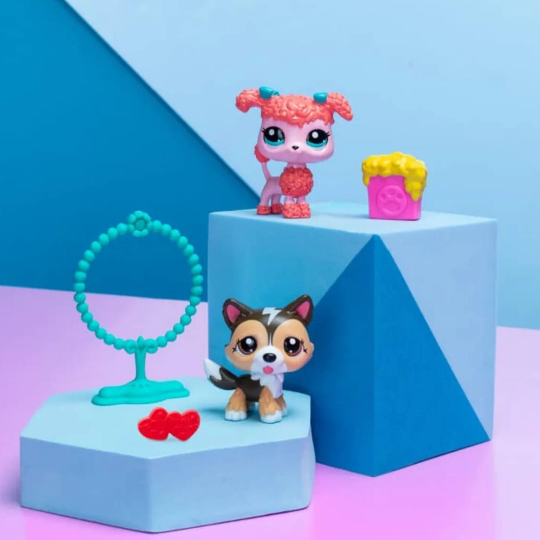 Littlest Pet Shop Minişler 2'li Figür Seti Shetland Çoban Köpeği Ve Poodle Köpek