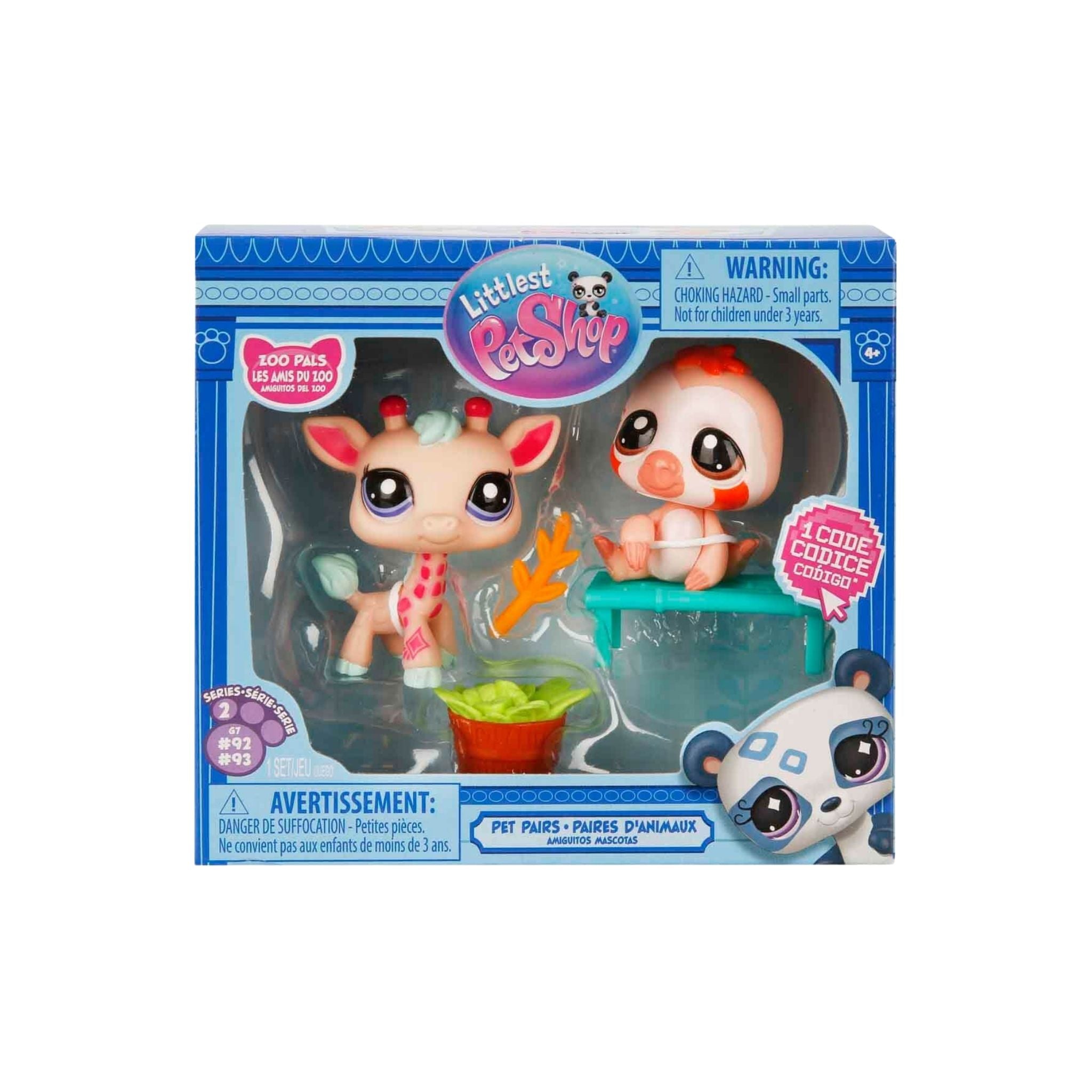 Littlest Pet Shop Minişler 2'li Figür Seti Zürafa Ve Tembel Hayvan