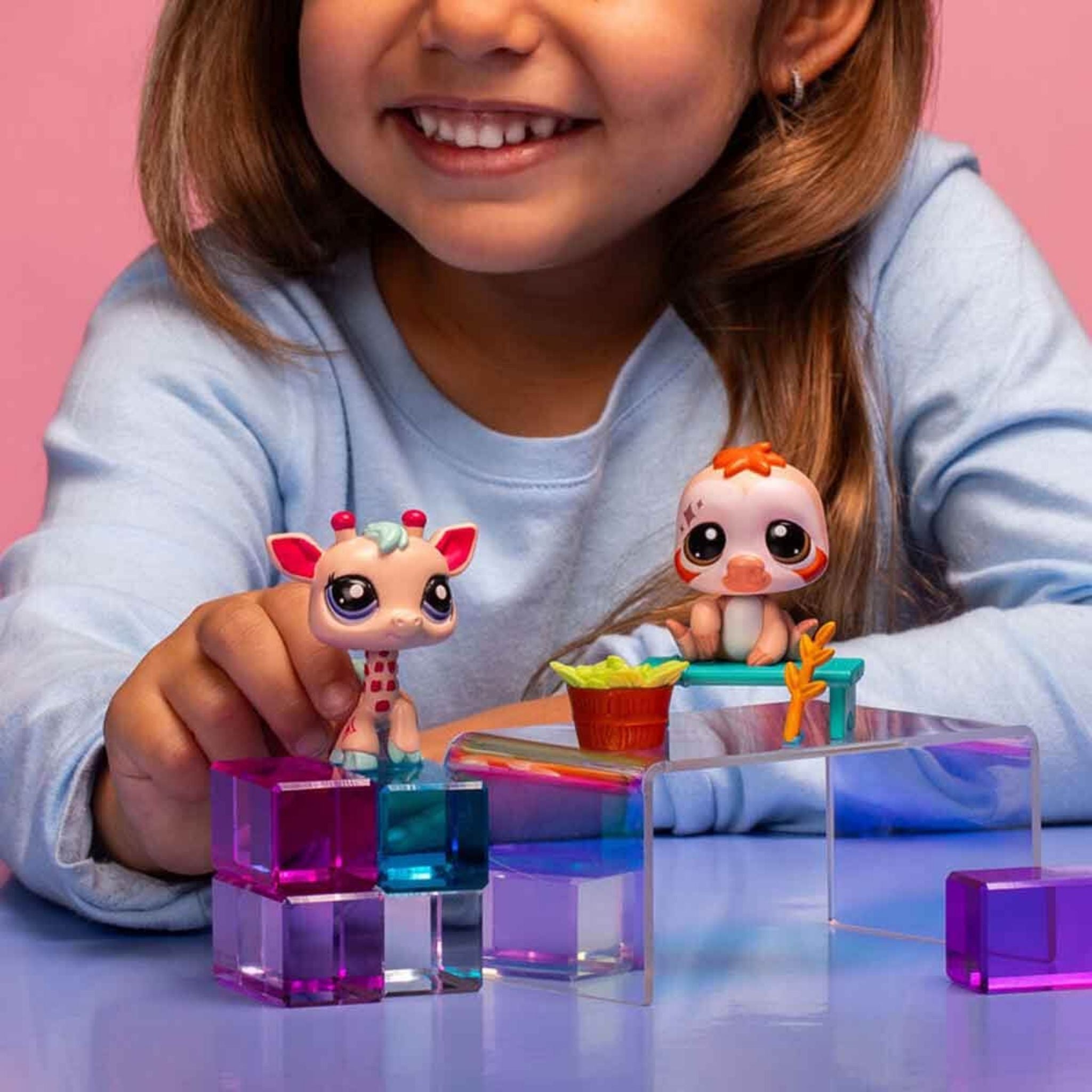 Littlest Pet Shop Minişler 2'li Figür Seti Zürafa Ve Tembel Hayvan