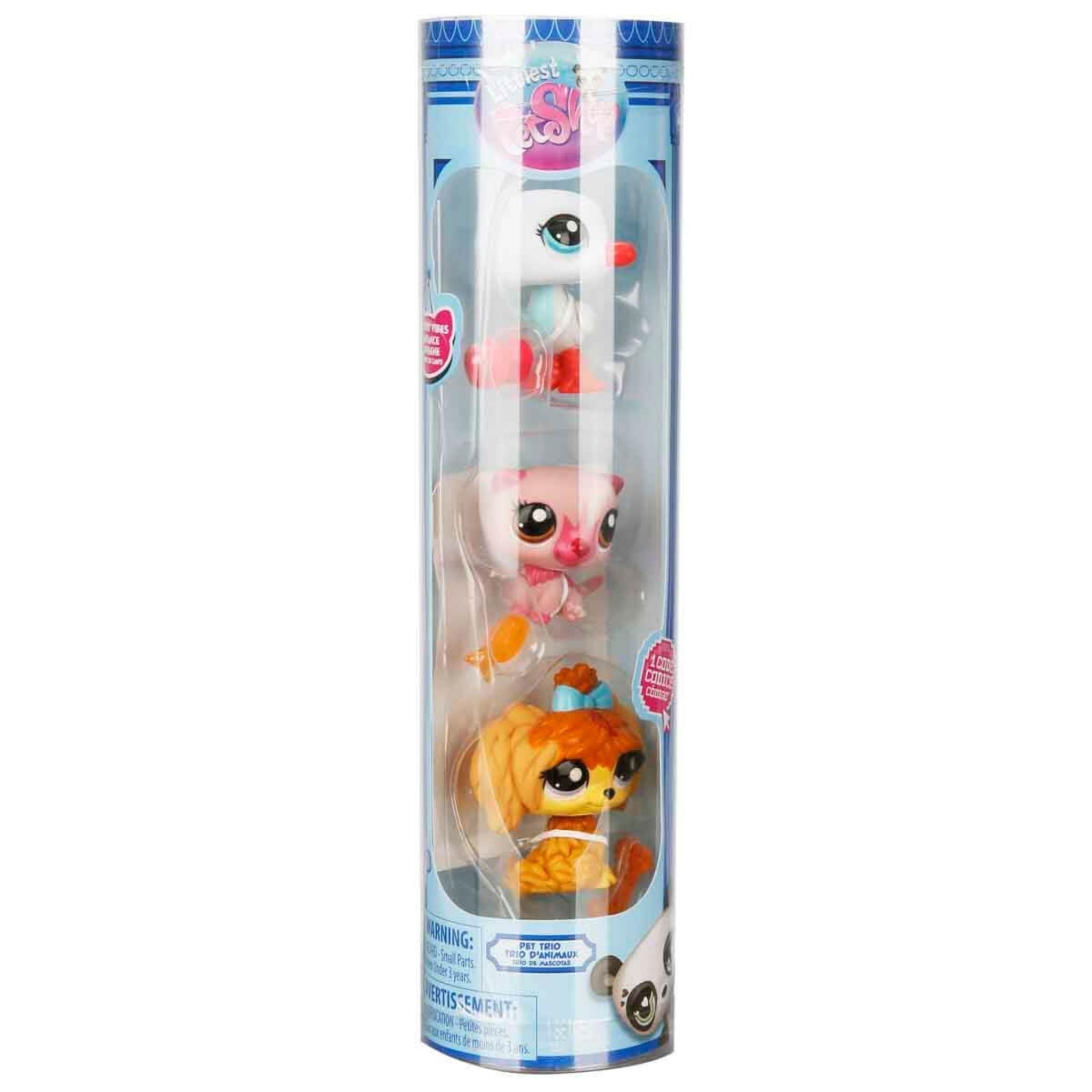 Littlest Pet Shop Minişler 3'lü Figür Seti - Su Samuru - Martı - Köpek