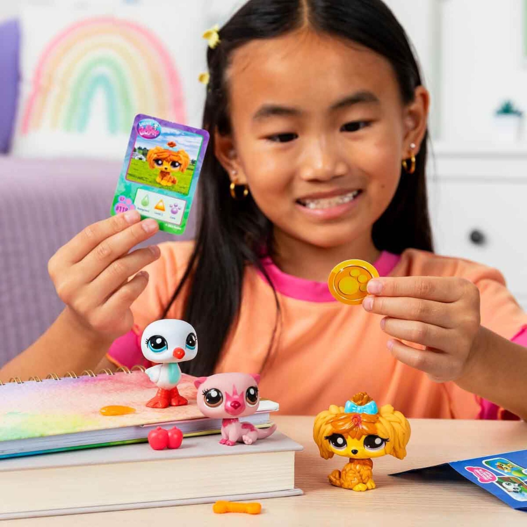 Littlest Pet Shop Minişler 3'lü Figür Seti - Su Samuru - Martı - Köpek