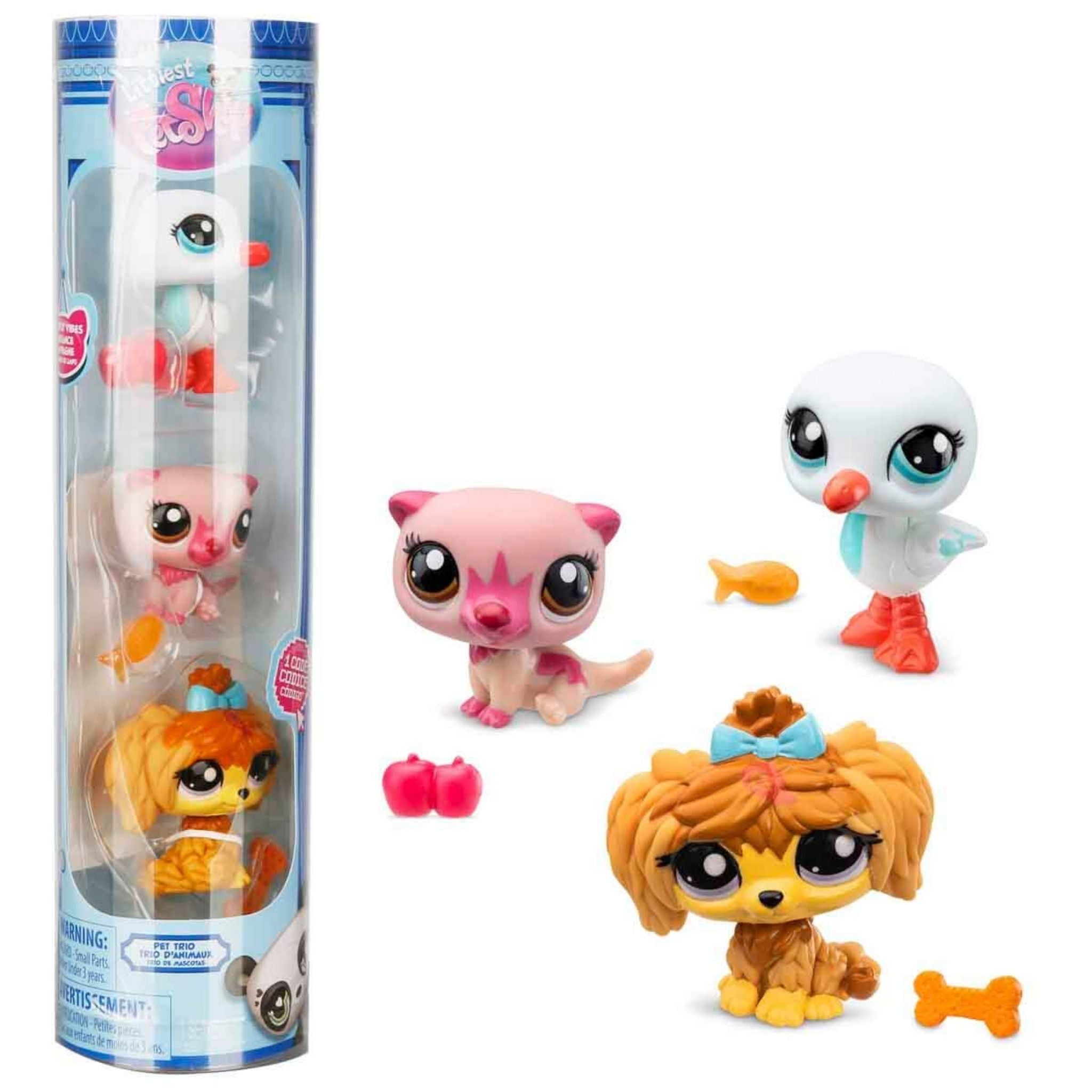 Littlest Pet Shop Minişler 3'lü Figür Seti - Su Samuru - Martı - Köpek